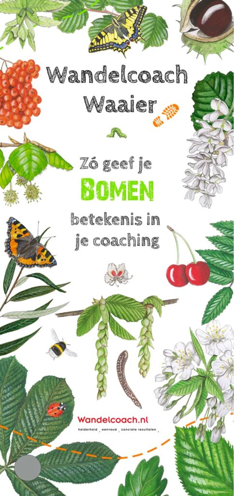 De Wandelcoach Waaier, zo geef je bomen betekenis in je coaching, boek cover